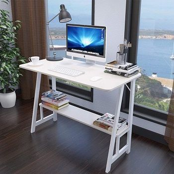 ALIPC Wooden Double-Layer Storage Computer Desk