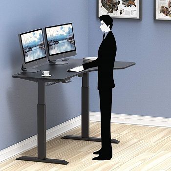 SHW 55-Inch Large Electric Height Adjustable Computer Desk review