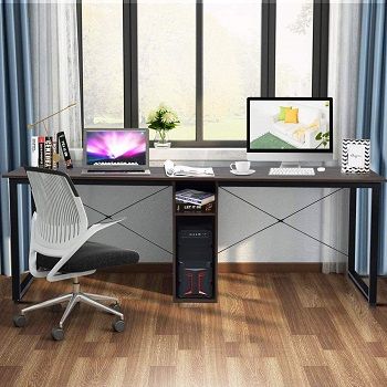 Tangkula 2-Person Double Computer Desk review
