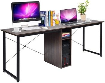 Tangkula 2-Person Double Computer Desk