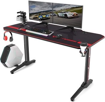 Vitesse 55 inch Gaming Desk Racing Style Computer Desk