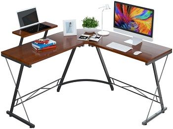 Foxemart L Shaped Desk Home Office Desk
