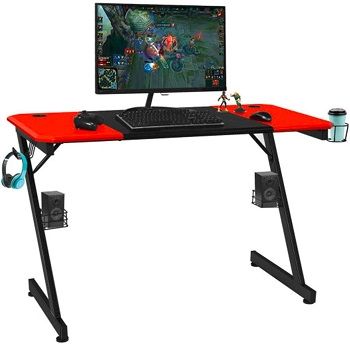 Gaming Desk with Large Carbon Fiber Surface