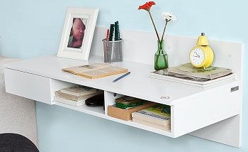 Haotian FWT30-W, White Wall-Mounted Computer Table Desk