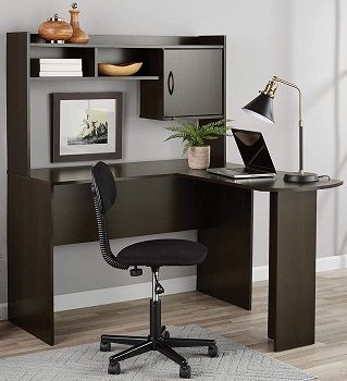 L-Shaped Desk with Hutch review