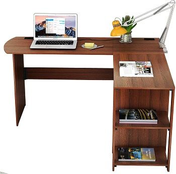 L-Shaped Home Office Wood Corner Desk review