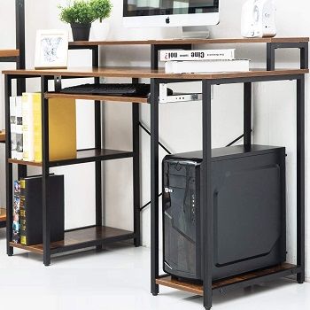 TOPSKY Computer Desk with Storage Shelves review