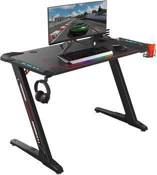Z Shaped Office PC Computer Gaming Desk